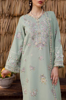 BATIK-3PC DHANAK EMBROIDERED SHIRT WITH DHANAK SHAWL AND EMB TROUSER-BIC-4347