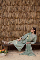 BATIK-3PC DHANAK EMBROIDERED SHIRT WITH DHANAK SHAWL AND EMB TROUSER-BIC-4347