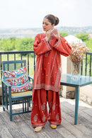 URGE-2PIECE LAWN EMBROIDERED SHIRT WITH LAWN EMBROIDERED TROUSER-BIC-244