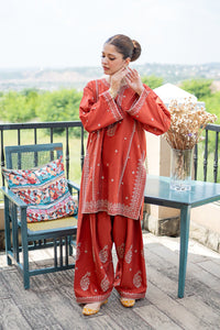 URGE-2PIECE LAWN EMBROIDERED SHIRT WITH LAWN EMBROIDERED TROUSER-BIC-244