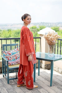 URGE-2PIECE LAWN EMBROIDERED SHIRT WITH LAWN EMBROIDERED TROUSER-BIC-244