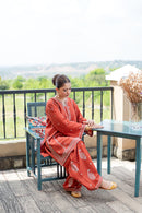 URGE-2PIECE LAWN EMBROIDERED SHIRT WITH LAWN EMBROIDERED TROUSER-BIC-244