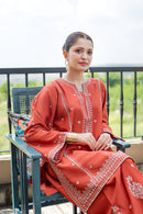 URGE-2PIECE LAWN EMBROIDERED SHIRT WITH LAWN EMBROIDERED TROUSER-BIC-244