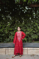 URGE-2PC DHANAK EMBROIDRED SHIRT WITH AND EMBROIDRED TROUSER-BIC-3331
