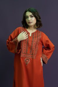 URGE-2PC DHANAK EMBROIDERED SHIRT WITH DHANAK EMBROIDERED TROUSER-BIC-3126