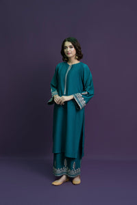 URGE-2PC DHANAK EMBROIDERED SHIRT AND EMBROIDRED TROUSER-BIC-113
