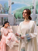 JAZMIN-3PC LAWN LASER EMBROIDERED SHIRT WITH MONARK LASER CUT EMBROIDERED READY TO WEAR DUPATTA-BIC-3650