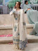 JAZMIN-3PC LAWN LASER EMBROIDERED SHIRT WITH MONARK LASER CUT EMBROIDERED READY TO WEAR DUPATTA-BIC-3650