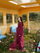 ASIM JOFA-3PC LAWN SEQUIN EMBROIDERED SHIRT WITH KHADDI NET EMB DUPATTA AND EMB TROUSER-BIC-4805