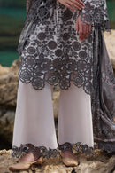 IMAGE-3PC LAWN EMBROIDERED SHIRT WITH CHIFFON PRINT DUPATTA AND EMB TROUSER-BIC-3710