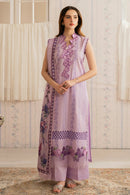 ASIFA NABEEL-3PC LAWN EMBROIDERED SHIRT WITH MONARK PRINTED DUPATTA AND TROUSER-BIC-3756