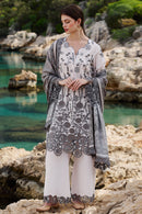 IMAGE-3PC LAWN EMBROIDERED SHIRT WITH CHIFFON PRINT DUPATTA AND EMB TROUSER-BIC-3710