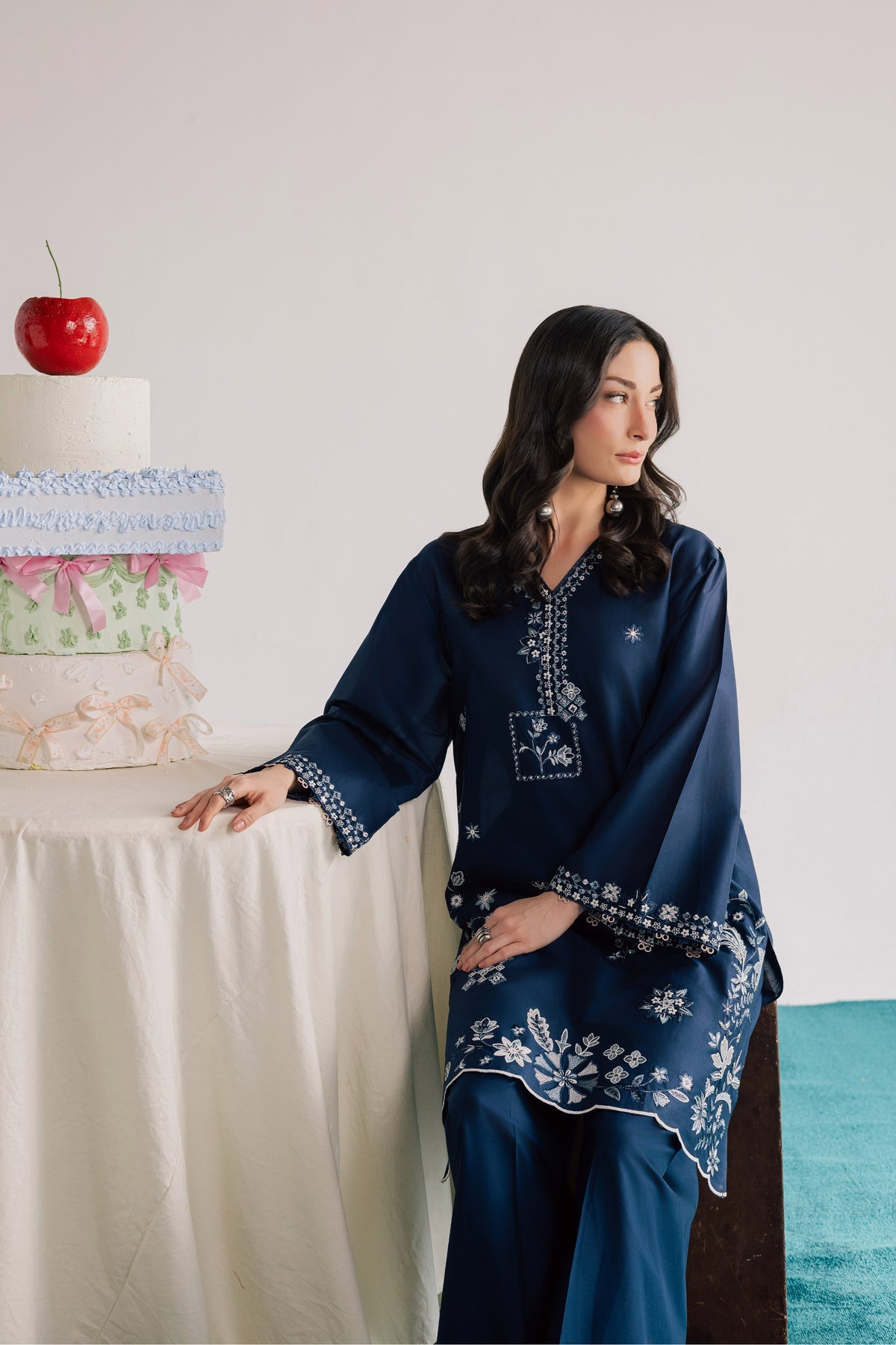 BATIK-2PC LAWN EMBROIDERED SHIRT WITH LAWN EMBROIDERED SLEEVES-BIC-269