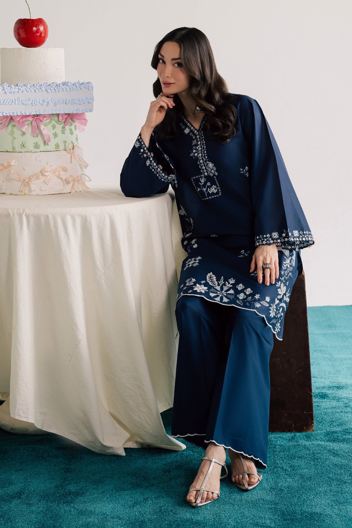 BATIK-2PC LAWN EMBROIDERED SHIRT WITH LAWN EMBROIDERED SLEEVES-BIC-269