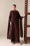 BATIK-3PC DHANAK EMBROIDERED SHIRT WITH WOOL PRINT EMBROIDERED SHAWL AND TROUSER -BIC-5176