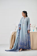 LULUSAR-3PC-SHAMOZE SILK PRINTED SHIRT SILK PRINTED DUPATTA AND SILK TROUSER-BIC-9009