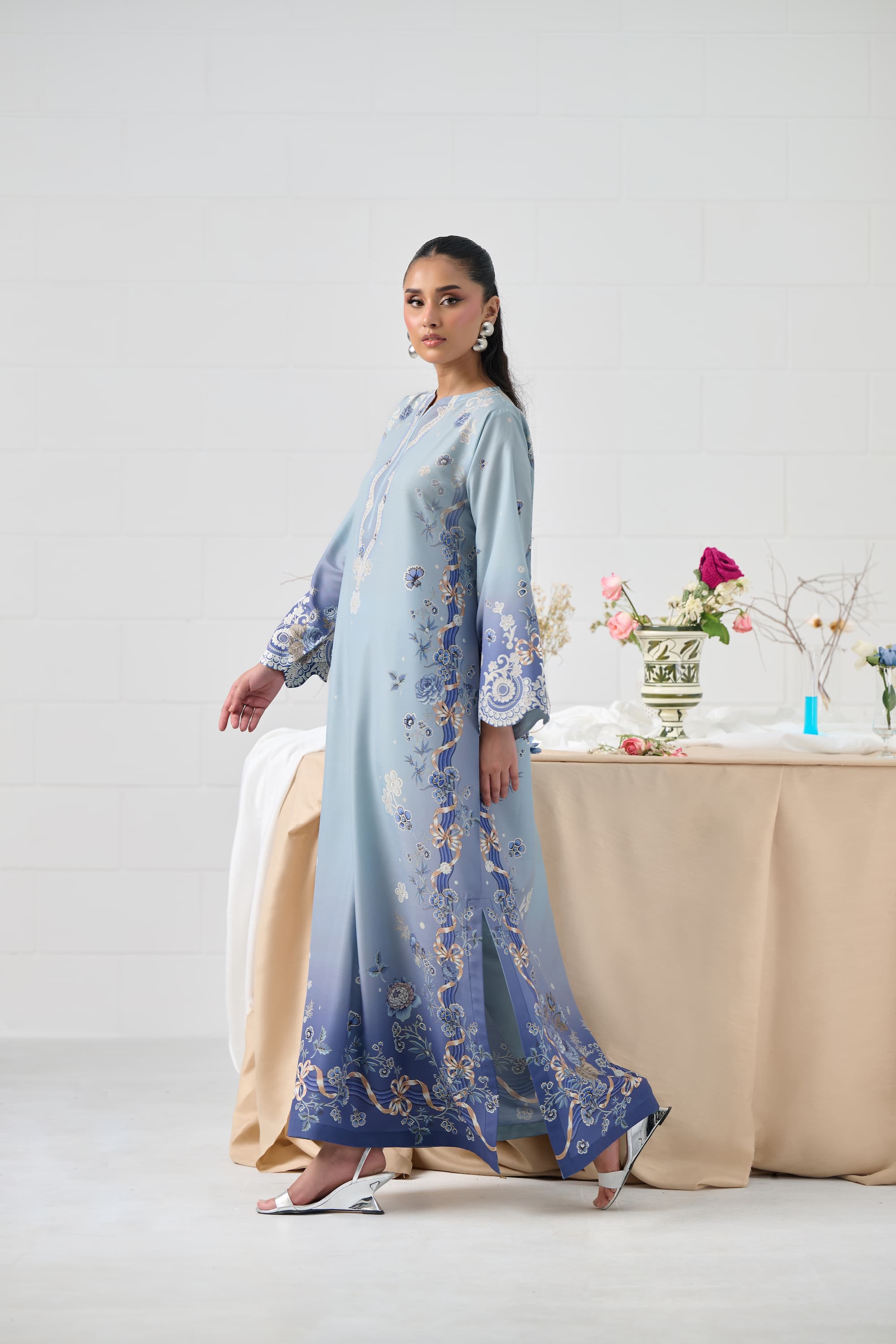 LULUSAR-3PC-SHAMOZE SILK PRINTED SHIRT SILK PRINTED DUPATTA AND SILK TROUSER-BIC-9009