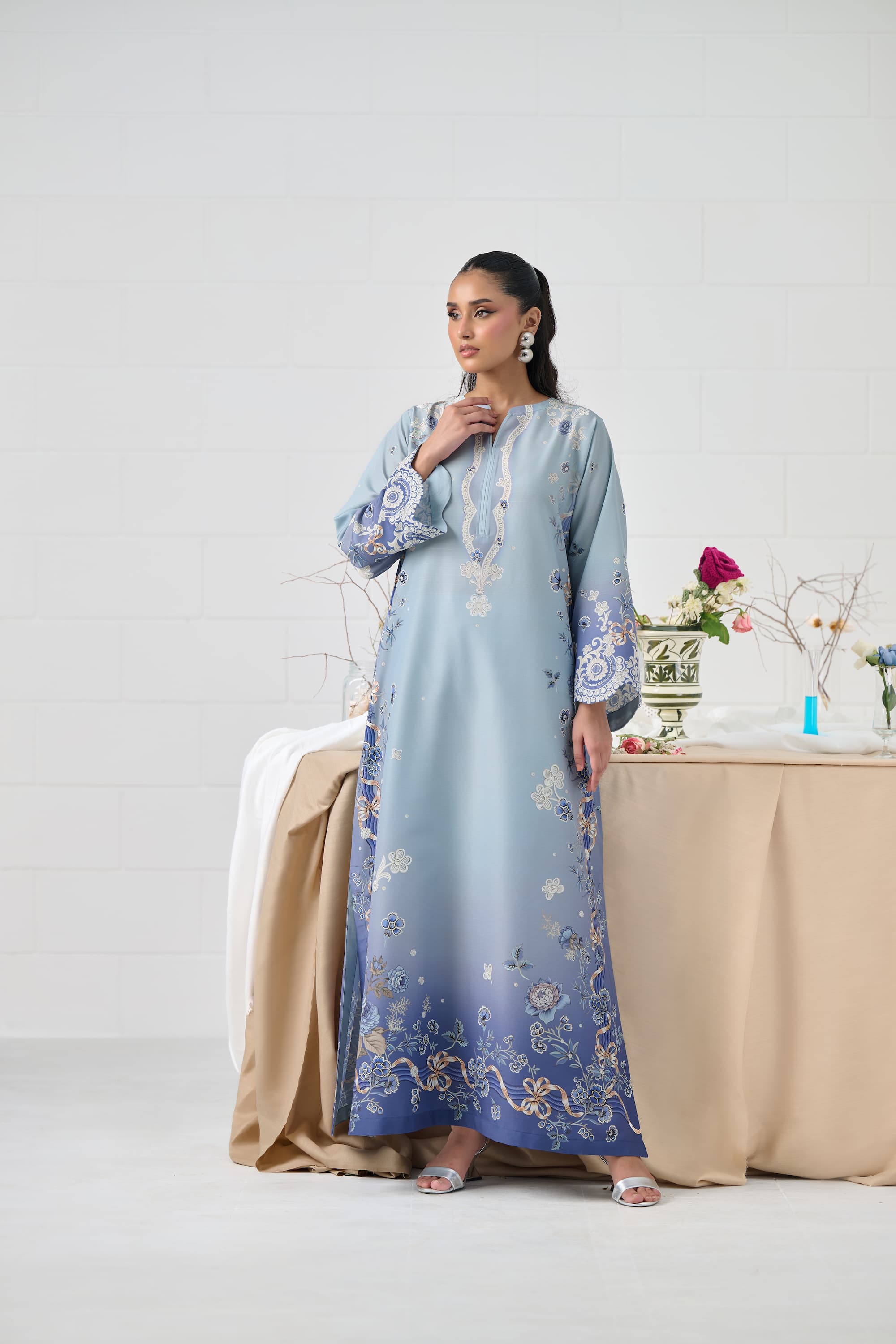 LULUSAR-3PC-SHAMOZE SILK PRINTED SHIRT SILK PRINTED DUPATTA AND SILK TROUSER-BIC-9009