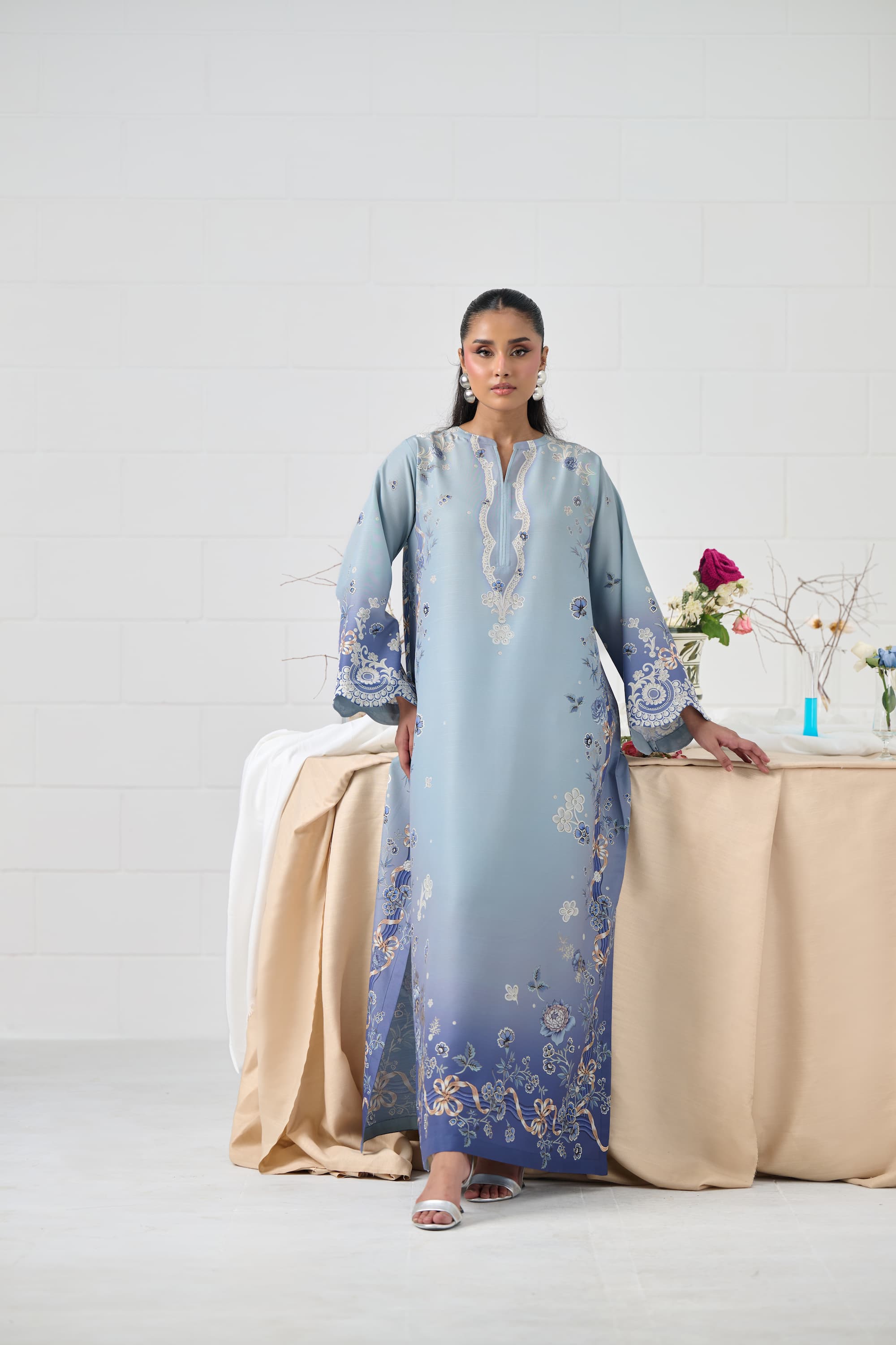 LULUSAR-3PC-SHAMOZE SILK PRINTED SHIRT SILK PRINTED DUPATTA AND SILK TROUSER-BIC-9009