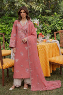 BATIK-3PC DHANAK EMBROIDERED SHIRT WITH CHIFFON EMB DUPATTA AND EMB TROUSER -BIC-5185