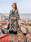 MARIA.B-3PC KHADDAR PRINTED EMB SHIRT WITH KHADDAR PRINTED DUPATTA AND PRINTED TROUSER-BIC-2629