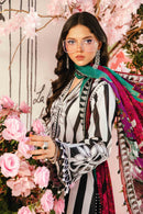 MARIA.B-3PC LAWN EMBROIDERED PRINTED SHIRT WITH CHIFFON PRINT DUPATTA AND PRINT TROUSER-BIC-2525