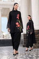 MARIA.B-3PC DHANAK EMBROIDERED SHIRT WITH CHIFFON EMBROIDERED DUPATTA AND TROUSER-BIC-5202