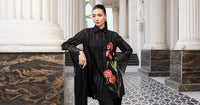 MARIA.B-3PC DHANAK EMBROIDERED SHIRT WITH CHIFFON EMBROIDERED DUPATTA AND TROUSER-BIC-5202