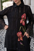 MARIA.B-3PC DHANAK EMBROIDERED SHIRT WITH CHIFFON EMBROIDERED DUPATTA AND TROUSER-BIC-5202