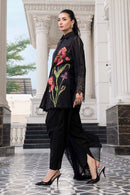 MARIA.B-3PC DHANAK EMBROIDERED SHIRT WITH CHIFFON EMBROIDERED DUPATTA AND TROUSER-BIC-5202