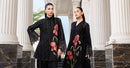 MARIA.B-3PC DHANAK EMBROIDERED SHIRT WITH CHIFFON EMBROIDERED DUPATTA AND TROUSER-BIC-5202