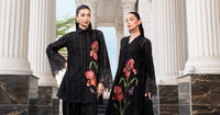 MARIA.B-3PC DHANAK EMBROIDERED SHIRT WITH CHIFFON EMBROIDERED DUPATTA AND TROUSER-BIC-5202