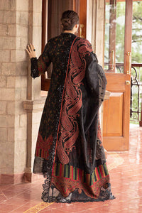 MARIA.B-3PC LAWN PRINTED EMB SHIRT WITH CHIFFON PRINT DUPATTA AND PRINT TROUSER-BIC-2528