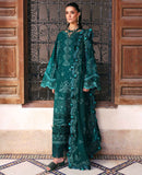 REPUBLIC WOMENSWEAR-3PC DHANAK EMBROIDERED SHIRT WITH DHANAK EMBROIDERED SHAWL AND TROUSER-BIC-5234