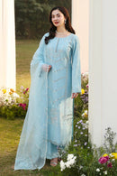 ASIM JOFA- 3PC LAWN EMBROIDERED SHIRT WITH ORGANZA EMBROIDERED DUPATTA AND TROUSER-BIC-4807
