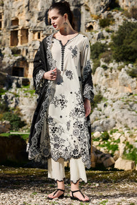 IMAGE-3PC LAWN  EMBROIDERED SHIRT WITH CHIFFON EMBROIDERED DUPATTA AND EMB TROUSER-BIC-3714