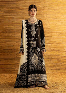 BATIK-3PC DHANAK EMBROIDERED SHIRT WITH DHANAK EMBROIDERED SHAWL AND TROUSER-BIC-5279