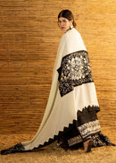 BATIK-3PC DHANAK EMBROIDERED SHIRT WITH DHANAK EMBROIDERED SHAWL AND TROUSER-BIC-5279