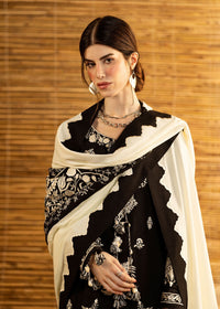 BATIK-3PC DHANAK EMBROIDERED SHIRT WITH DHANAK EMBROIDERED SHAWL AND TROUSER-BIC-5279