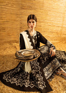 BATIK-3PC DHANAK EMBROIDERED SHIRT WITH DHANAK EMBROIDERED SHAWL AND TROUSER-BIC-5279