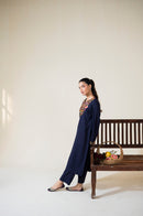 AISLING-3PC DHANAK EMBROIDERED SHIRT WITH DHANAK EMBROIDERED SHAWL AND TROUSER-BIC-5048