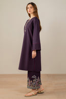 JAZMIN-2PC DHANAK EMBROIDERED SHIRT & EMBROIDERED TROUSER-BIC-111