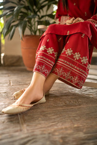 URGE-2PC DHANAK EMBROIDERED SHIRT AND EMBROIDRED TROUSER-BIC-131