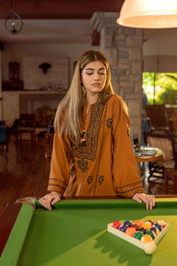 URGE-2PC DHANAK EMBROIDERED SHIRT AND EMBROIDRED TROUSER-BIC-135