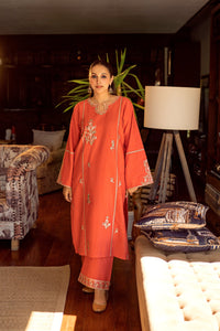 URGE-2PC DHANAK EMBROIDERED SHIRT AND EMBROIDRED SLEEVES-BIC-130