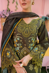 MIRAKHI - 3PC LAWN EMBROIDERED SHIRT WITH CHIFFON PRINTED DUPATTA AND TROUSER -BIC-3807