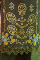 MIRAKHI - 3PC LAWN EMBROIDERED SHIRT WITH CHIFFON PRINTED DUPATTA AND TROUSER -BIC-3807