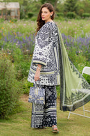 JAZMIN-3PC KHADDAR PRINTED SHIRT WITH KHADDAR PRINTED DUPATTA AND PRINTED TROUSER-BIC-2626