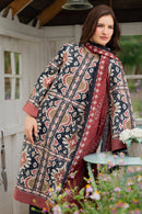 JAZMIN-3PC KHADDAR PRINTED SHIRT WITH KHADDAR PRINTED DUPATTA AND PRINTED TROUSER-BIC-2627