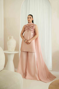 KAIDA-3PC-RAW SILK HAND EMBELLISHED SHIRT EMBROIDRED SOFT SILKDUPATTA AND RAW SILK EMBROIDERED TROUSER-5165
